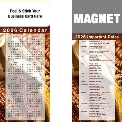 Peel & Stick Full Color Calendar Magnet (3 1/2"x8 1/2")