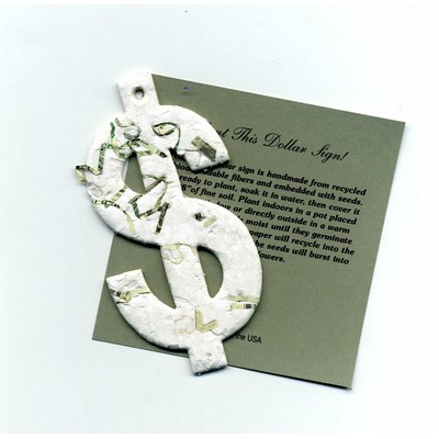 Seed Paper Dollar Gift Set w/Embedded Wildflower Seed