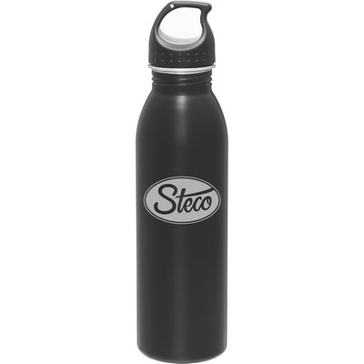 24 oz h2go Solus Water Bottle (Matte Black)
