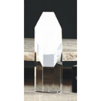 6" Crystal Octagonal Award