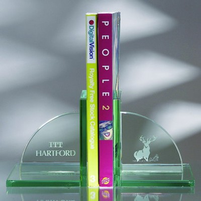 6" Plain Bookends Award