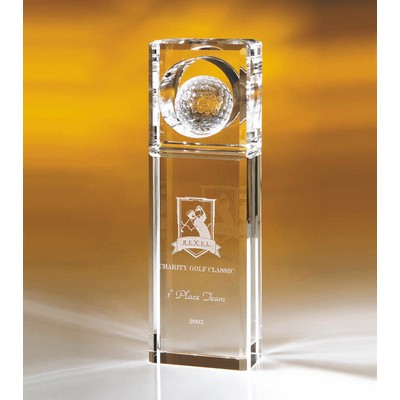Absolute Golf Optic Crystal Award (2¾"x 8½")