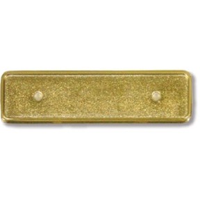 Gold Aluminum Framed Metal Badge Blank (2 5/8"x5/8")