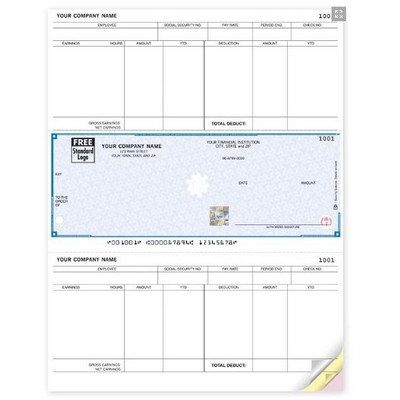 MAS90® High Security Laser Payroll Checks (1 Part)