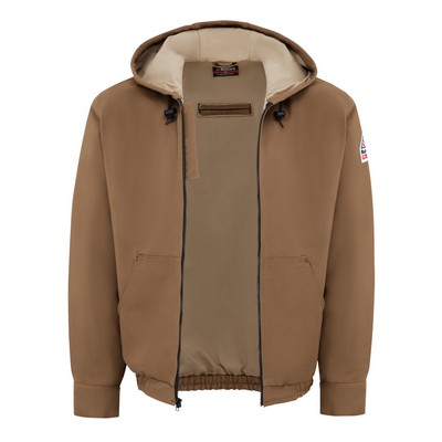 Bulwark® Men's Heavyweight FR Brown Duck Hooded Jacket