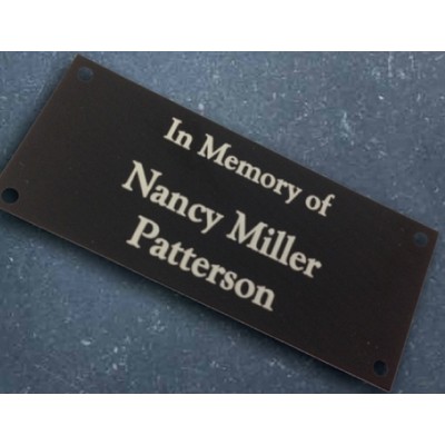 Aluminum Name Plates 1"x6"
