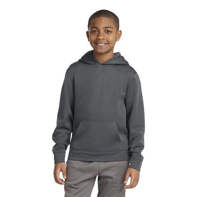 Sport-Tek® Youth Sport-Wick® Fleece Hooded Pullover.