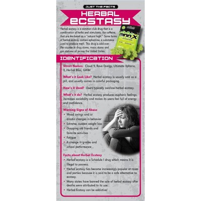 Herbal Ecstasy Drug Just the Facts Rack Card