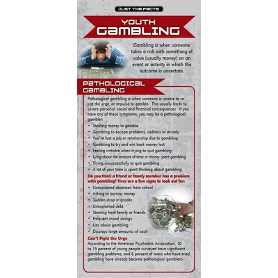 Youth Gambling Just the Facts Rack Card (4" x 9")