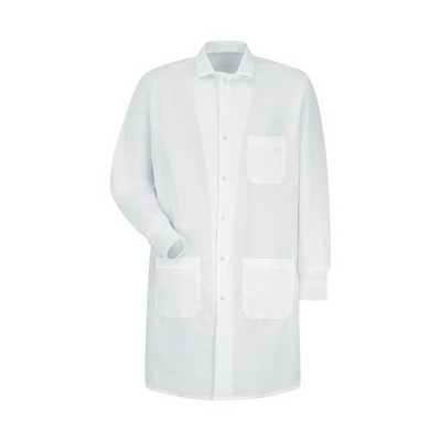 Red Kap Healthcare - Unisex Exterior Pocket Gripper-Front 41.5" Full-Length Lab Coat