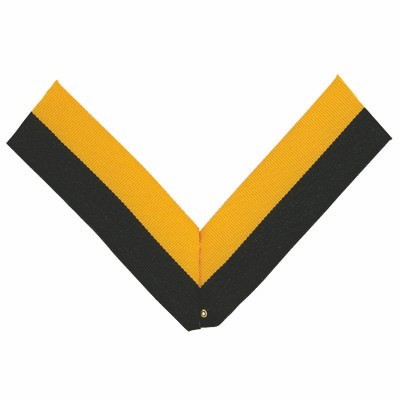 RP Series V-Neck Black & Gold Ribbon w/Eyelet