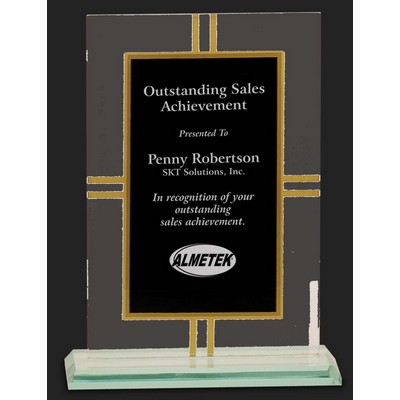 Modern Style Glass Award - 7 1/2'' High