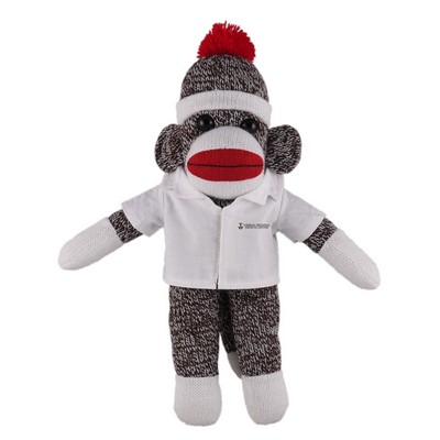 Orginal Sock Monkey (Plush) in doctor's jacket.