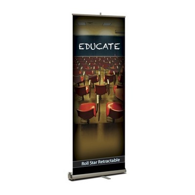 Roll-Star Retractable Banner Replacement Graphic, Premium Film 33" x 80"