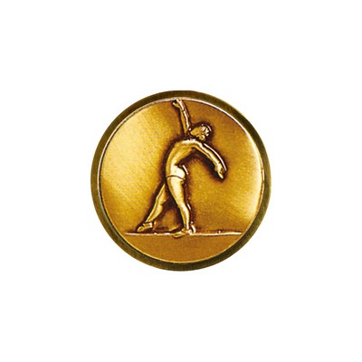 Club Lorente Round 1" Lapel Pin-Gymnastics Female