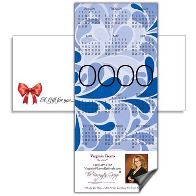 Magnetic Calendar with Envelope - Dark Blue
