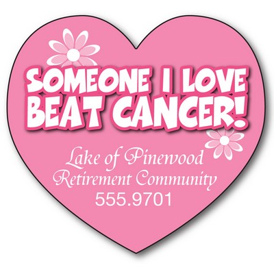 Awareness Magnet - Big Heart Shape (3.25x3) - 25 Mil.