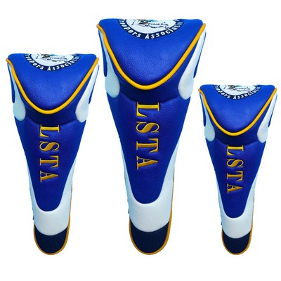 Elite 3-Piece Magnetic Closure Golf Head Cover Set (Set of 3)