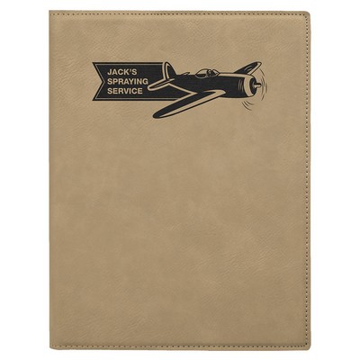 Leatherette Portfolio with Notepad