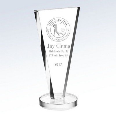 Duce Optic Crystal Award (4½"x 8-3/8")