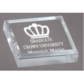 Clear Square Acrylic Paperweight