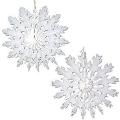 White Tissue Snowflakes