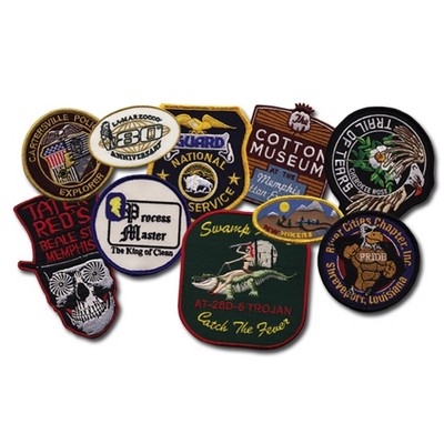2½" Embroidered Emblem w/75% Thread Coverage