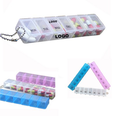 7-Day Rectangle Medicine Pill Case