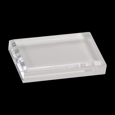 Clear Acrylic Paperweight (4½"x3½")