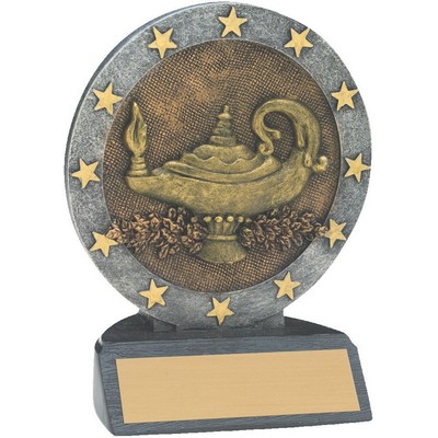 Lamp of Knowledge All Star Resin Trophy (4½")