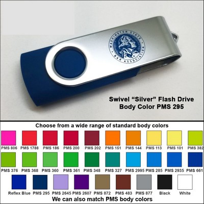 Swivel Flash Drive - 2 GB Memory - Body PMS 295