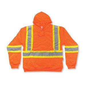 Orange Hi-Vis Pullover Hoodie