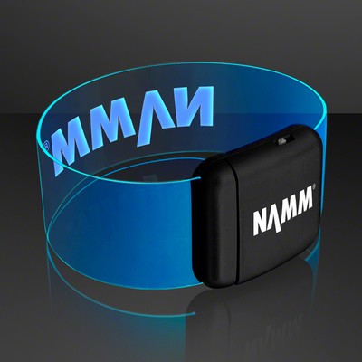 Cosmic Blue LED Magnetic Clasp Bracelets - PRINTED