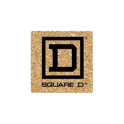 6" Jumbo/King Cork Square Coaster