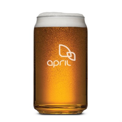 Beer Can Beer Glass - Deep Etch