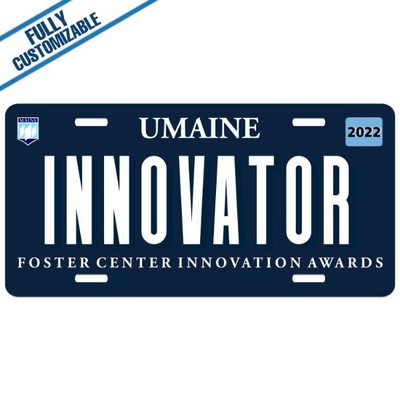 Gloss Full Color Aluminum License Plate (12" x 6")