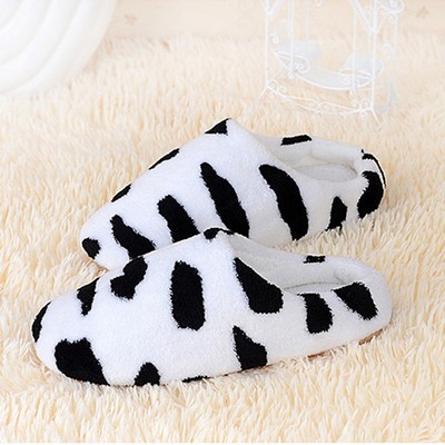 Indoor Warm Fleece cow Slippers