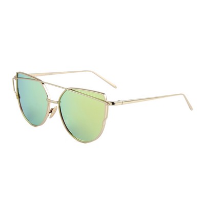 Sunglasses - Gold Mirror Lenses - Gold Frames