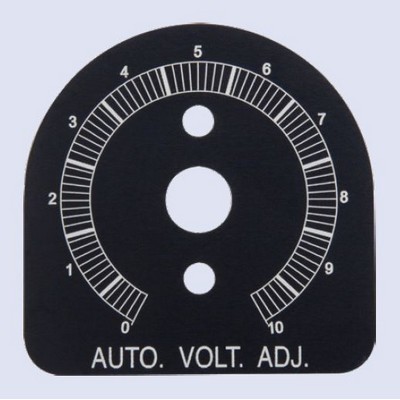 .032 Anodized Aluminum Name Plate greater than 6 Sq. In. up to 9 Sq. Inches