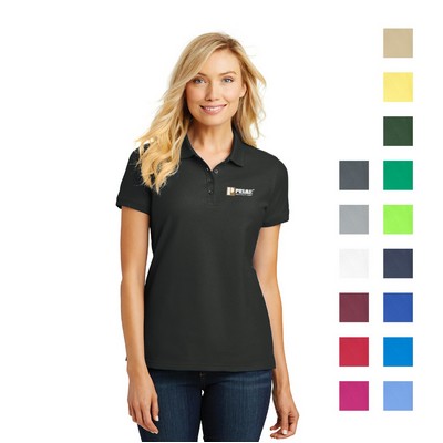Port Authority® Women's Core Classic Pique Embroidered Polo