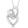 Jilco Inc. Diamond Double Heart Necklace