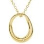 Jilco Inc. Freeform Style Yellow Gold & Diamond Necklace