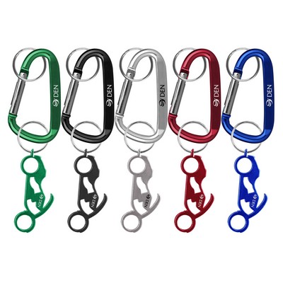 Motorcycle bike Shaped Bottle Opener Key Holder and Carabiner