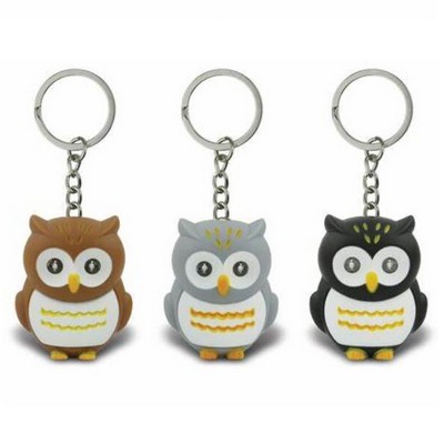 Owl LED Sound Keychain