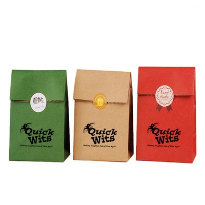 Kraft Paper Bag Bread Bag Gift Wrap Bag - Medium