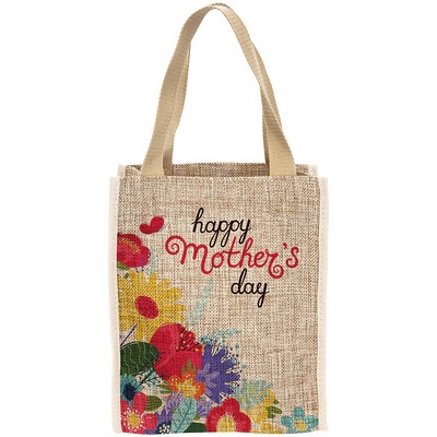 Burlap Gift Bag with Gusset