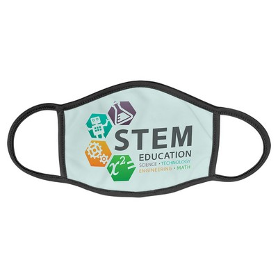 Large Face Mask W/Nose Bridge & Trim & Ear Loops