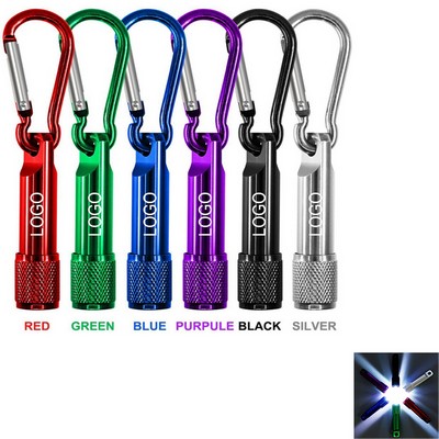 Promotional Gift Flashlight Mini Led Keychain with Logo Pu Leather LED Light Keychain