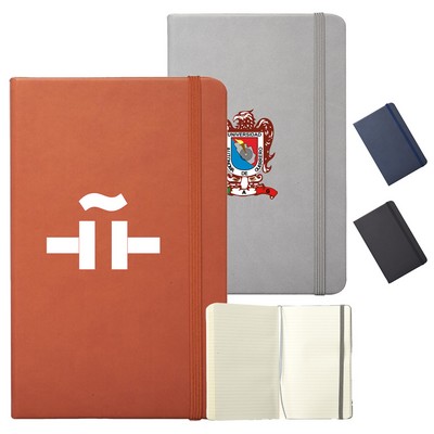Barrington Hardcover Notebook w/ Band & Matching Color Bookmark