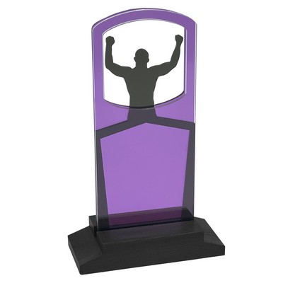 Wrestling – Men's Award Black Wood Base